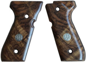 Home 34 BERETTA 92/96 DELUXE GRIPS - GRADE 3 WALNUT CHECKERED