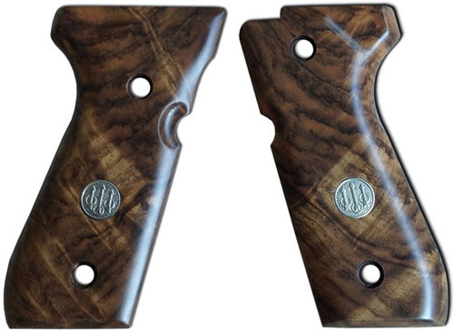 BERETTA 92/96 DELUXE GRIPS - GRADE 3 WALNUT CHECKERED 1 BERETTA 92/96 DELUXE GRIPS - GRADE 3 WALNUT CHECKERED