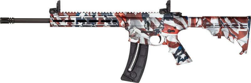 S&W M&P15-22 SPORT 22LR FLAG - 16.5" 25-SH 6-POS STOCK RWB 2 S&W M&P15-22 SPORT 22LR FLAG - 16.5" 25-SH 6-POS STOCK RWB - Image 2