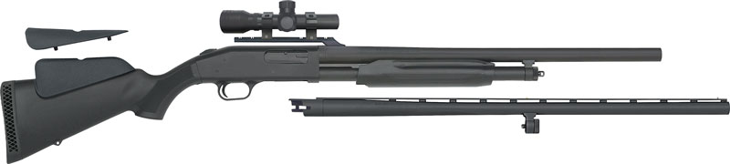 MOSSBERG 500 COMBO 12GA 3" - 28"VR 24"RIFLED & 2.5X20 SCOPE 1 MOSSBERG 500 COMBO 12GA 3" - 28"VR 24"RIFLED & 2.5X20 SCOPE