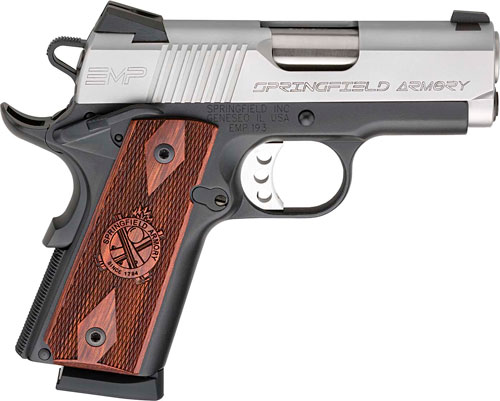 SPRINGFIELD 1911 EMP COMPACT - 9MM 3" 9RD SS/COCOBOLO CA COMP 1 SPRINGFIELD 1911 EMP COMPACT - 9MM 3" 9RD SS/COCOBOLO CA COMP