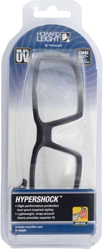 HOWARD LEIGHT HYPERSHOCK - GLASSES BLACK FRAME/CLEAR LENS 2 HOWARD LEIGHT HYPERSHOCK - GLASSES BLACK FRAME/CLEAR LENS - Image 2
