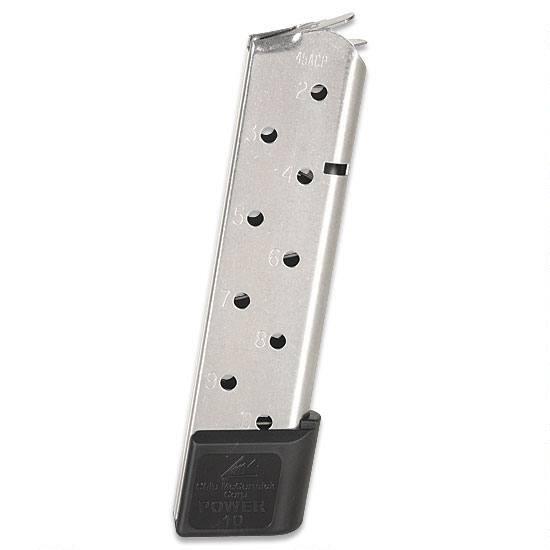 Chip McCormick Full-Size 1911 Railed Power Mag (RPM) Handgun Magazine Stainless .45 ACP 10/rd 1 Chip McCormick Full-Size 1911 Railed Power Mag (RPM) Handgun Magazine Stainless .45 ACP 10/rd