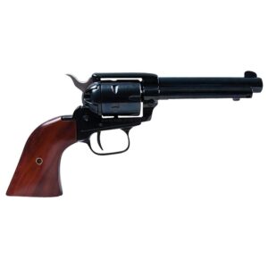 Home 21 Heritage Rough Rider Handgun .22 LR 6rd Capacity 6.5" Barrel Black with Wood Grip and 1776 Leather Holster