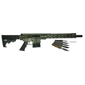 Great Lakes AR-15 Rifle .308 Win 20rd Magazine 16" Barrel Lichen Green with 5 OTF 3-1/2" Blade Knives