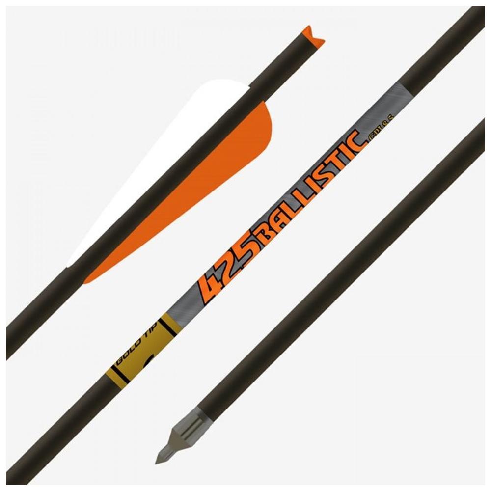 Gold Tip Ballistic Crossbow Bolt 22in - 4in Duravanes - 1/2dz 1 Gold Tip Ballistic Crossbow Bolt 22in - 4in Duravanes - 1/2dz