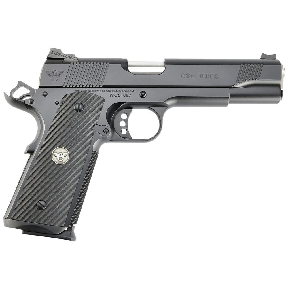 Wilson Combat CQB Elite Full Size Handgun .45 ACP 8rd Magazines (2) 5" Barrel Black Armor-Tuff Ambidextrous Safety 1 Wilson Combat CQB Elite Full Size Handgun .45 ACP 8rd Magazines (2) 5" Barrel Black Armor-Tuff Ambidextrous Safety