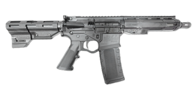 ATI ALPHA MAXX HGA 5.56 7.5" PISTOL W/7" POLY MLOK HANGUARD FLAT TOP W/BRACE 1 ATI ALPHA MAXX HGA 5.56 7.5" PISTOL W/7" POLY MLOK HANGUARD FLAT TOP W/BRACE