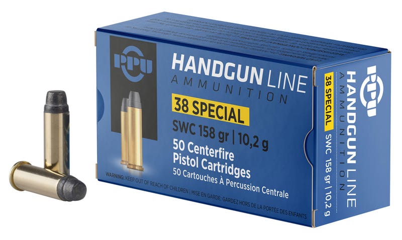 PPU .38 SPECIAL SW 158GR 50RD BOX 10 BOXES PER CASE 1 PPU .38 SPECIAL SW 158GR 50RD BOX 10 BOXES PER CASE