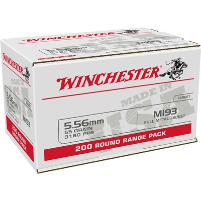 USA WHITE BOX 5.56MM NATO 55GR FULL METAL JACKET 200/BOX 1 USA WHITE BOX 5.56MM NATO 55GR FULL METAL JACKET 200/BOX