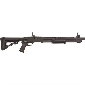 590R 12 GAUGE 18.5'' BBL 7 ROUND BLACK W/MBUS SIGHTS BLACK