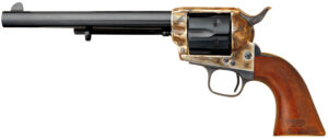 All Sale Items 5 Cimarron CA514M00 Model P US Cavalry 45 Colt (LC) 6 Shot, 7.50" Blued Steel Barrel & Cylinder, Color Case Hardened Steel Frame, Walnut w/OWA Cartouche Stamp Grip, Exposed Hammer