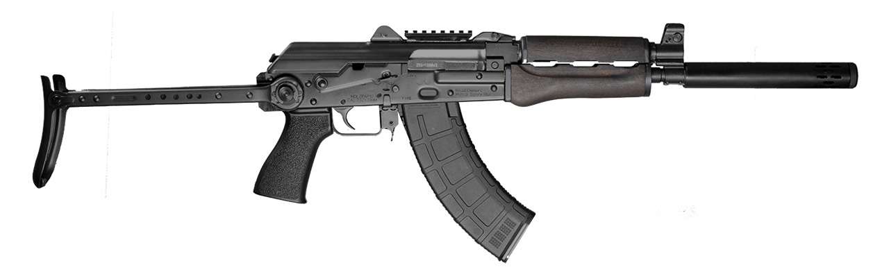 ZASTAVA ZPAP92 7.62X39 UNDERFOLDER, 16.5" BBL, P&W BBL EXTENSION, 1-30RD MAG 1 ZASTAVA ZPAP92 7.62X39 UNDERFOLDER, 16.5" BBL, P&W BBL EXTENSION, 1-30RD MAG