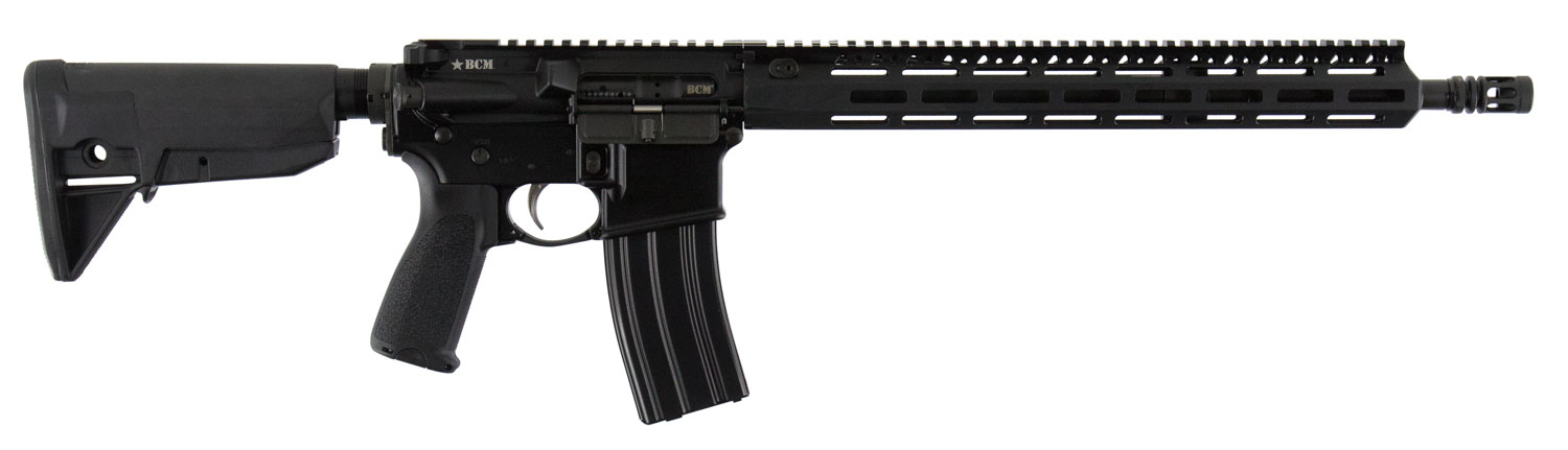 BCM 750750 RECCE-16 MCMR 223 Rem,5.56x45mm NATO 16" 30+1 Black Hard Coat Anodized, Manganese Phosphate, 6 Position Stock, Bravo Mod 3 Grip 1 BCM 750750 RECCE-16 MCMR 223 Rem,5.56x45mm NATO 16" 30+1 Black Hard Coat Anodized, Manganese Phosphate, 6 Position Stock, Bravo Mod 3 Grip