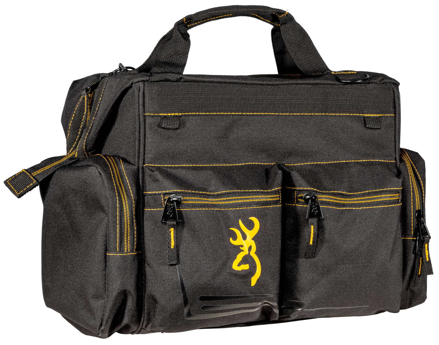 Browning 121095899 Black & Gold Shooter's Bag Black w/Buck Mark Logo Ripstop Polyester 1 Browning 121095899 Black & Gold Shooter's Bag Black w/Buck Mark Logo Ripstop Polyester