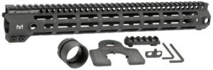 Home 24 Midwest Industries MIG4M15 Tactical G4M Handguard AR-15 Black Hardcoat Anodized Black 15' 6061-T6 Aluminum M-LOK
