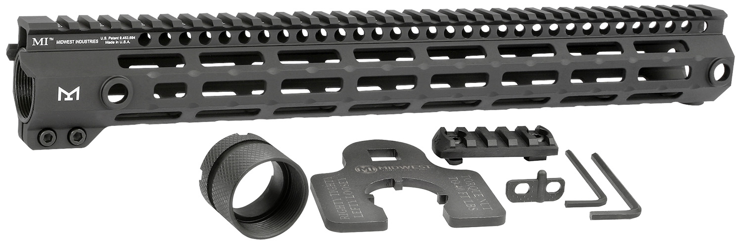 Midwest Industries MIG4M15 Tactical G4M Handguard AR-15 Black Hardcoat Anodized Black 15' 6061-T6 Aluminum M-LOK 1 Midwest Industries MIG4M15 Tactical G4M Handguard AR-15 Black Hardcoat Anodized Black 15' 6061-T6 Aluminum M-LOK
