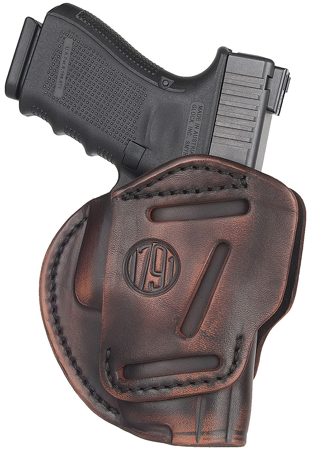 1791 Gunleather 3WH5VTGA 3-Way IWB/OWB Size 05 Vintage Leather Belt Loop Fits Glock 17 Fits HK VP9 Fits MP9 Ambidextrous Hand 1 1791 Gunleather 3WH5VTGA 3-Way IWB/OWB Size 05 Vintage Leather Belt Loop Fits Glock 17 Fits HK VP9 Fits MP9 Ambidextrous Hand