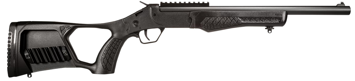 Rossi SSPS45-BK Tuffy Single Shot 45 Colt (LC)/410 Gauge (3" Chamber) 1rd 16.50", Black, Thumbhole Pistol Grip Stock with Shell Holder, Overmolded Grip, Front Iron Sight, Optics Mount 1 Rossi SSPS45-BK Tuffy Single Shot 45 Colt (LC)/410 Gauge (3" Chamber) 1rd 16.50", Black, Thumbhole Pistol Grip Stock with Shell Holder, Overmolded Grip, Front Iron Sight, Optics Mount