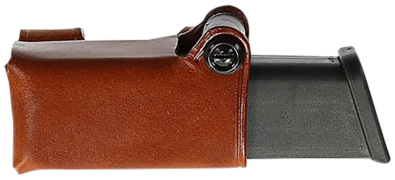 Galco HMC24 HMC Mag Carrier Horizontal Tan Steerhide Fits Glock 17 Gen 1-5 Ambidextrous 1 Galco HMC24 HMC Mag Carrier Horizontal Tan Steerhide Fits Glock 17 Gen 1-5 Ambidextrous