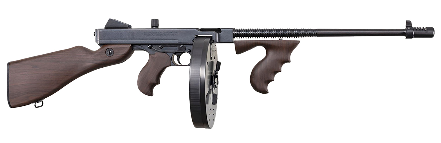 Auto-Ordnance T5P100D 1927A-1 Lightweight Deluxe .45 Cal 100+1 Fixed Walnut Wood Stock, Walnut Grip 1 Auto-Ordnance T5P100D 1927A-1 Lightweight Deluxe .45 Cal 100+1 Fixed Walnut Wood Stock, Walnut Grip