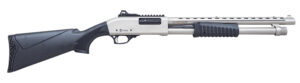 Citadel FRMN2020SYN Mariner  Full Size 20 Gauge Pump 3" 4+1 18.50" Nickel Finished Heat Shield Barrel, Nickel Finished Aluminum Receiver w/Picatinny Rail, Black Fixed Synthetic Stock