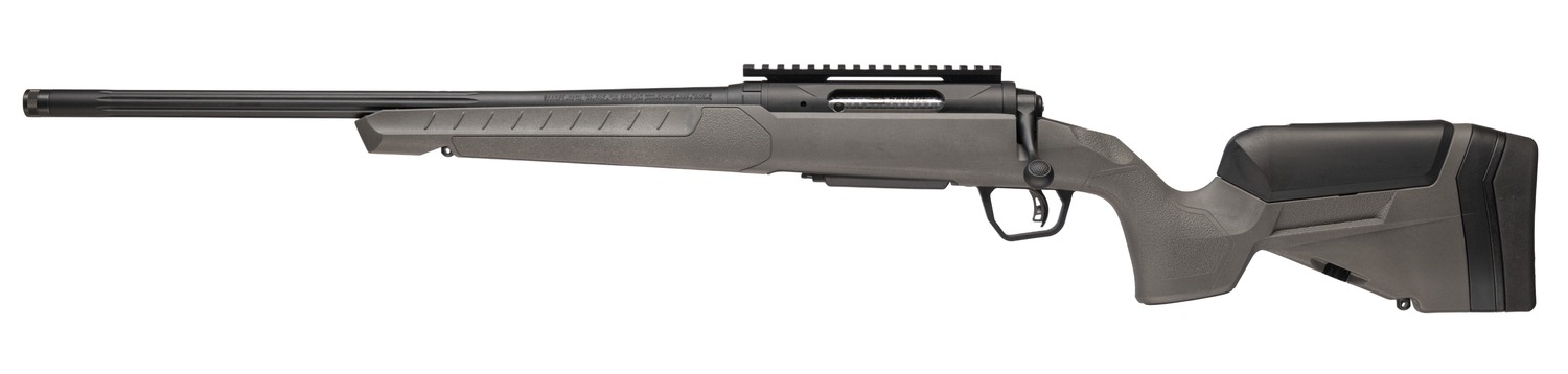 Savage Arms 32436 110 Trailblazer 350 Legend 4+1 18" Fluted Barrel, Flat Dark Gray Adj LOP Synthetic Stock, Left Hand 1 Savage Arms 32436 110 Trailblazer 350 Legend 4+1 18" Fluted Barrel, Flat Dark Gray Adj LOP Synthetic Stock, Left Hand