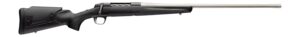 Browning 036118298 X-Bolt 2 Western Hunter Special Full Size 7mm PRC 3+1 24" Matte Stainless Threaded Barrel, Matte Stainless Steel Drilled & Tapped Receiver, Black Adj Comb Synthetic, Stock Right Han