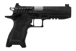Oa Defense 2311 Full Size 9mm Luger 17+1 5" Stainless Barrel, Black Steel Optic Ready/Serrated Slide, Black Aluminum Frame w/Picatinny Rail, Black Polymer Grip, Ambidextrous