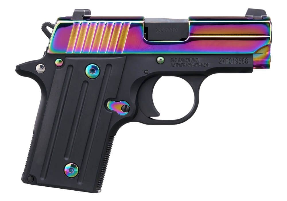 SIG SAUER P238 RAINBOW 380ACP 6+1 NS 1 SIG SAUER P238 RAINBOW 380ACP 6+1 NS