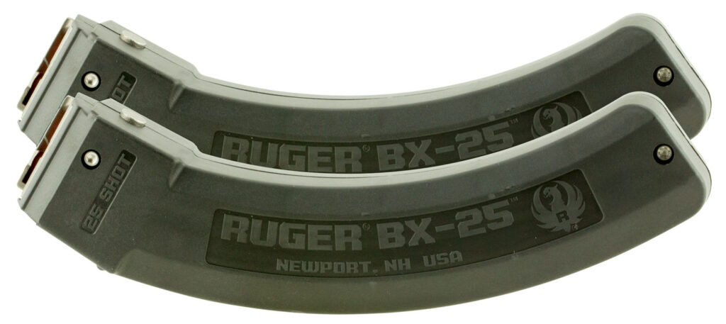 Weekly Hot 100 90 Ruger 90548 BX-25 Value Pack 25rd Magazine Fits Ruger 10/22/SR/77/Charger 22LR BX-25 Black 2 Pack
