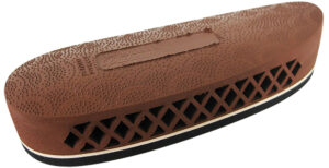 Pachmayr 00007 F325 Deluxe  Brown w/White Line Medium Rubber For Rifle/Shotgun