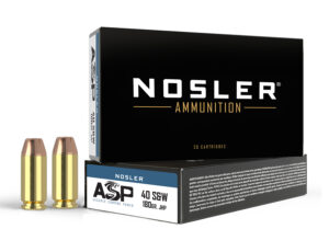 Home 32 Nosler 51212 Assured Stopping Power Handgun 40S&W 180gr Jacketed Hollow Point 50 Per Box/10 Case