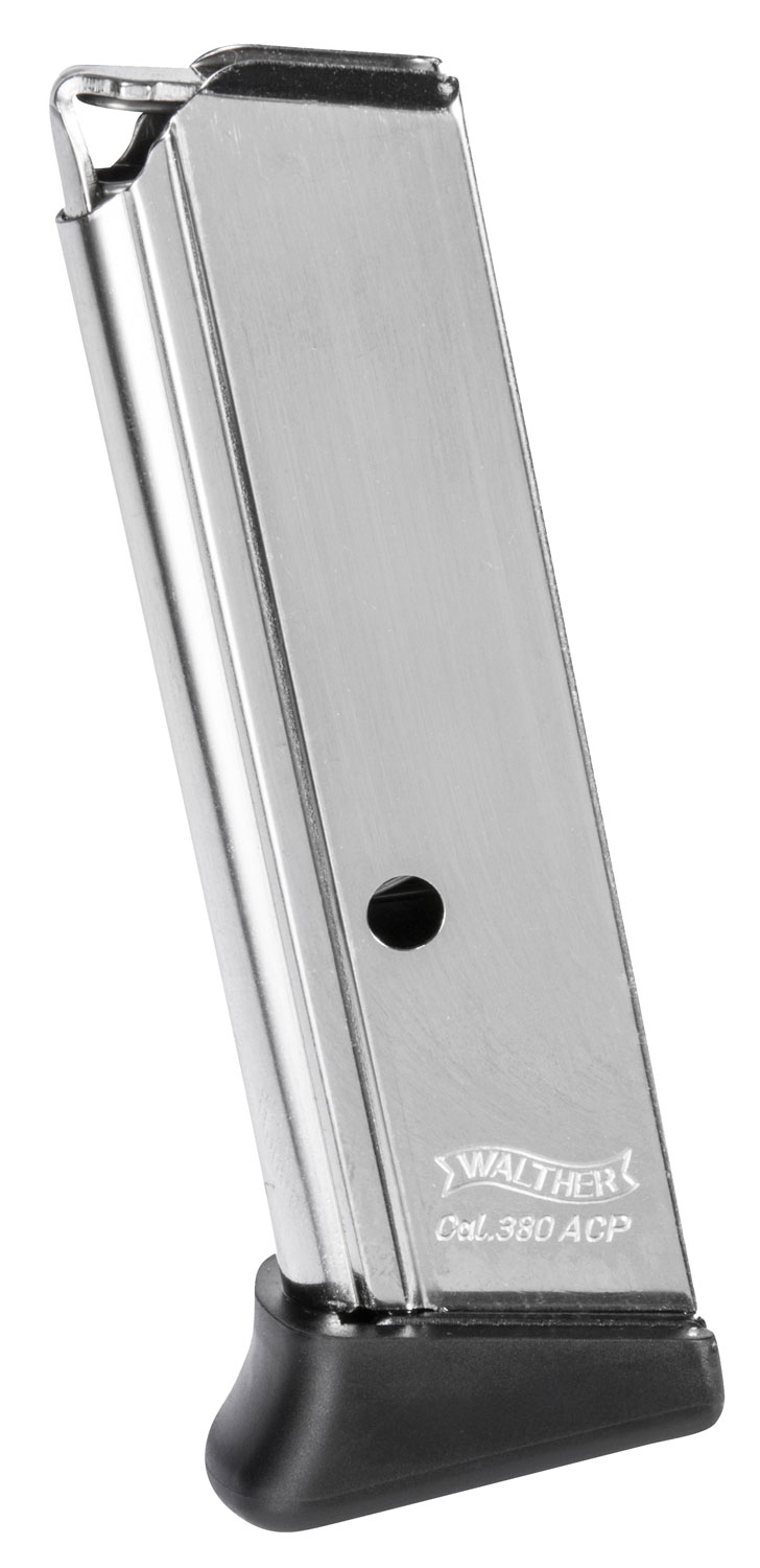 Walther Arms 2246012 PPK/S 7rd Detachable w/Finger Rest 380 ACP Nickel Steel 1 Walther Arms 2246012 PPK/S 7rd Detachable w/Finger Rest 380 ACP Nickel Steel