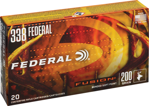 FEDERAL FUSION 338 FEDERAL - 200GR FUSION 20RD 10BX/CS 1 FEDERAL FUSION 338 FEDERAL - 200GR FUSION 20RD 10BX/CS