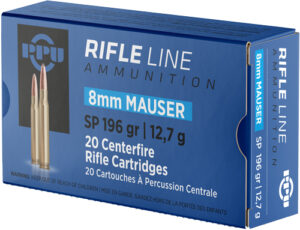 8mm Mauser Firearms and Ammunition 3 PPU 8MM MAUSER 196GR JSP - 20RD 10BX/CS
