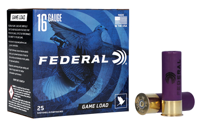 FED GAME LOAD 16GA 2 3/4 #7.5 25/250 1 FED GAME LOAD 16GA 2 3/4 #7.5 25/250