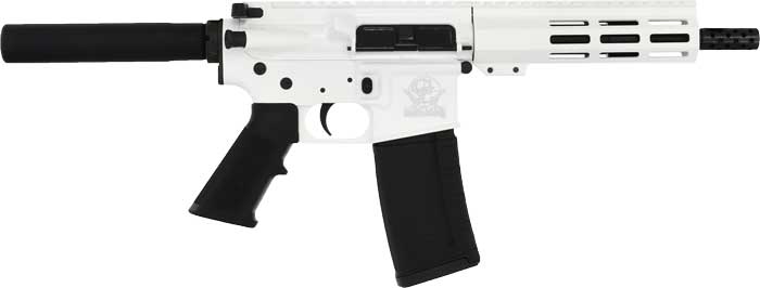 GLFA AR15 PISTOL 223 WYLDE - 7.5" NITRIDE BBL WHITE 1 GLFA AR15 PISTOL 223 WYLDE - 7.5" NITRIDE BBL WHITE