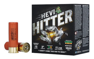 HEVI-HITTER 12GA 3" 1.25OZ #4 TG/STL 1 HEVI-HITTER 12GA 3" 1.25OZ #4 TG/STL