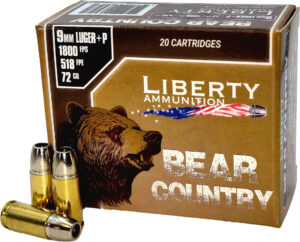 LIB 9MM+P 72GR BEAR CNTRY 20RD