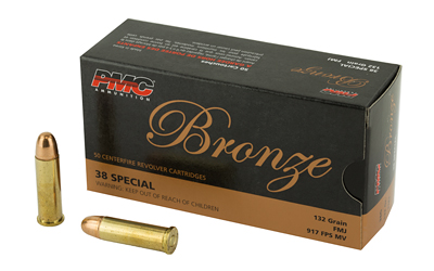PMC BRNZ 38SPL 132GR FMJ 50/1000 1 PMC BRNZ 38SPL 132GR FMJ 50/1000