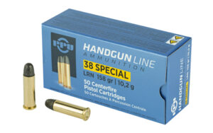 .38 Special Firearms and Ammunition 15 PPU 38SPL LRN 158GR 50/500