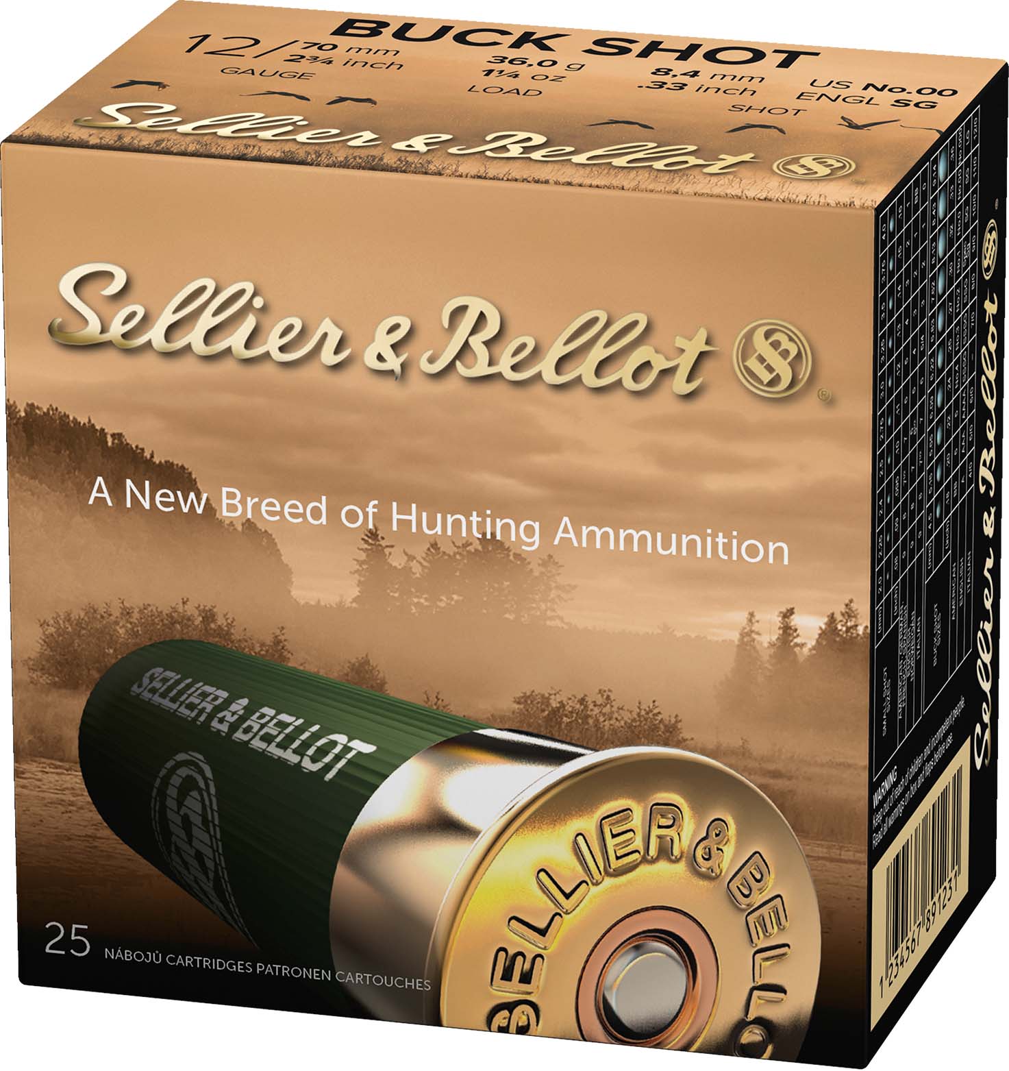 S&B 12G BU 2.75-00-12P 25RD 1 S&B 12G BU 2.75-00-12P 25RD