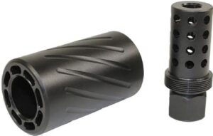GUNTEC AR 300 BLACKOUT MUZZLE - COMP & QD BLAST SHIELD