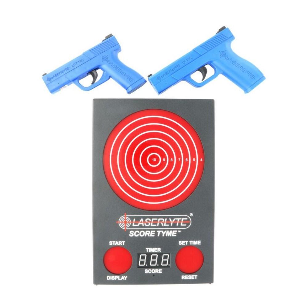 LaserLyte Score Tyme Trainer Target Versus Kit with 2 Pistols and Point of Impact Display 1 LaserLyte Score Tyme Trainer Target Versus Kit with 2 Pistols and Point of Impact Display