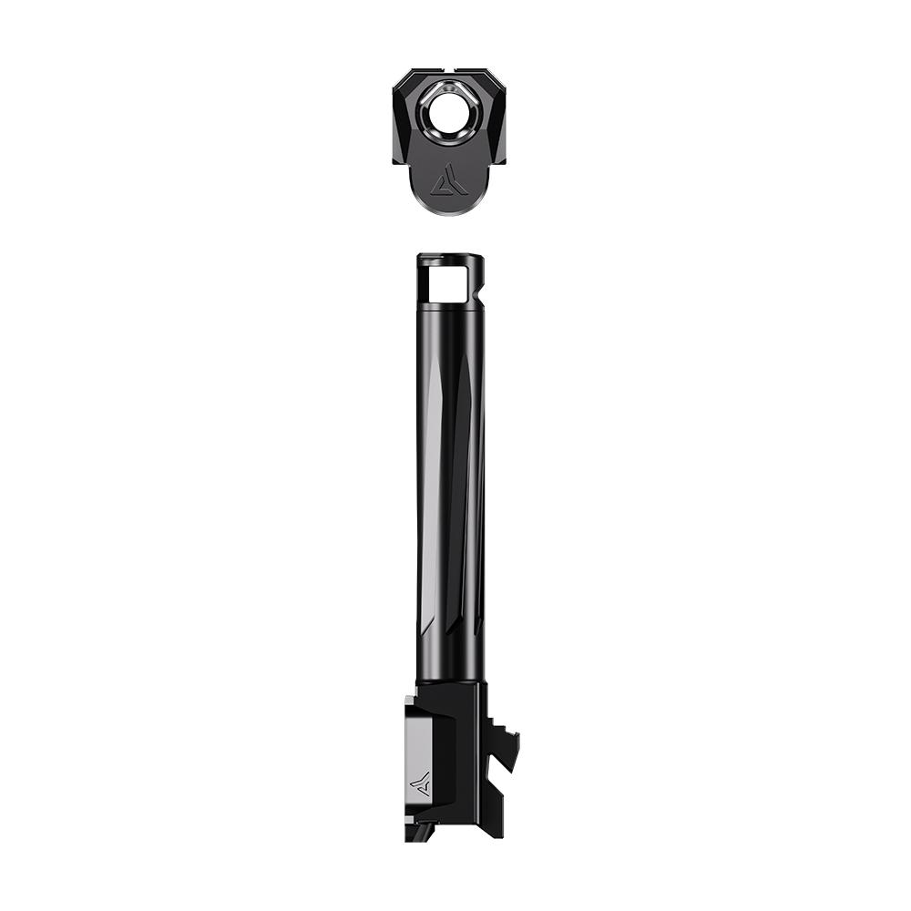 Radian Afterburner and Ramjet Micro Compensator and Ported Handgun Barrel for Glock G43x Black 1 Radian Afterburner and Ramjet Micro Compensator and Ported Handgun Barrel for Glock G43x Black