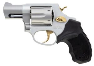 .38 Special Firearms and Ammunition 4 Taurus 856 Ultra Lite .38 Spl(+P) 6rds 2" Barrel Stainless w/Gold Accents