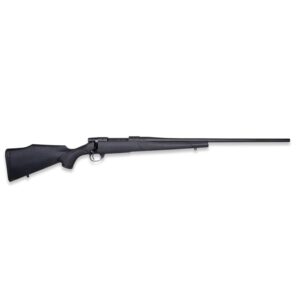 .22-250 Remington Firearms and Ammunition 2 Weatherby Vanguard Obsidian Rifle .22-250 Rem 5rd Magazine 24" 1/2x28 Threaded Barrel Black Synthetic Stock