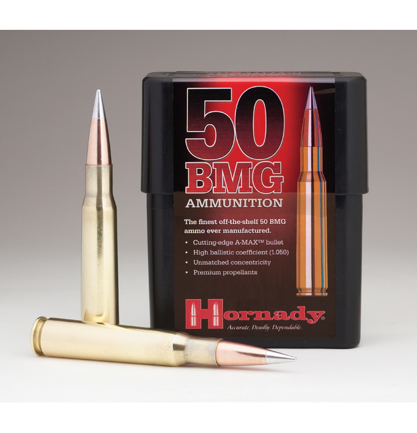 HORNADY MATCH 50 BMG 750GR A-MAX 10RD BX 100RD CASE 1 HORNADY MATCH 50 BMG 750GR A-MAX 10RD BX 100RD CASE