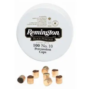 Home 29 REMINGTON PERCUSSION CAP #10 100/TIN 100 RD/BX 50 BX/CS